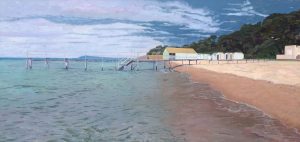 Rick Matear Passing Storm Afternoon acrylic and oil on linen 87x183cm 2015